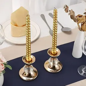 2pcs Elegant Metal Candlestick Holders,Vintage Taper Candle Stands for Dining Table, Fireplace, and Wedding Decor - Perfect for Home, Party, and Holiday Decorations, Gift for Hosts Homeowners, without candles, Best for Christmas, Perfect for Thanksgiving