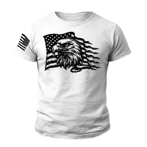 New Men's Distressed American Eagle T-Shirt for Men Distressed USA Gym Tee unisex shirt
