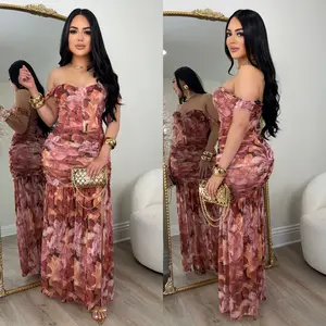 Celina Mesh Dress (Mauve)