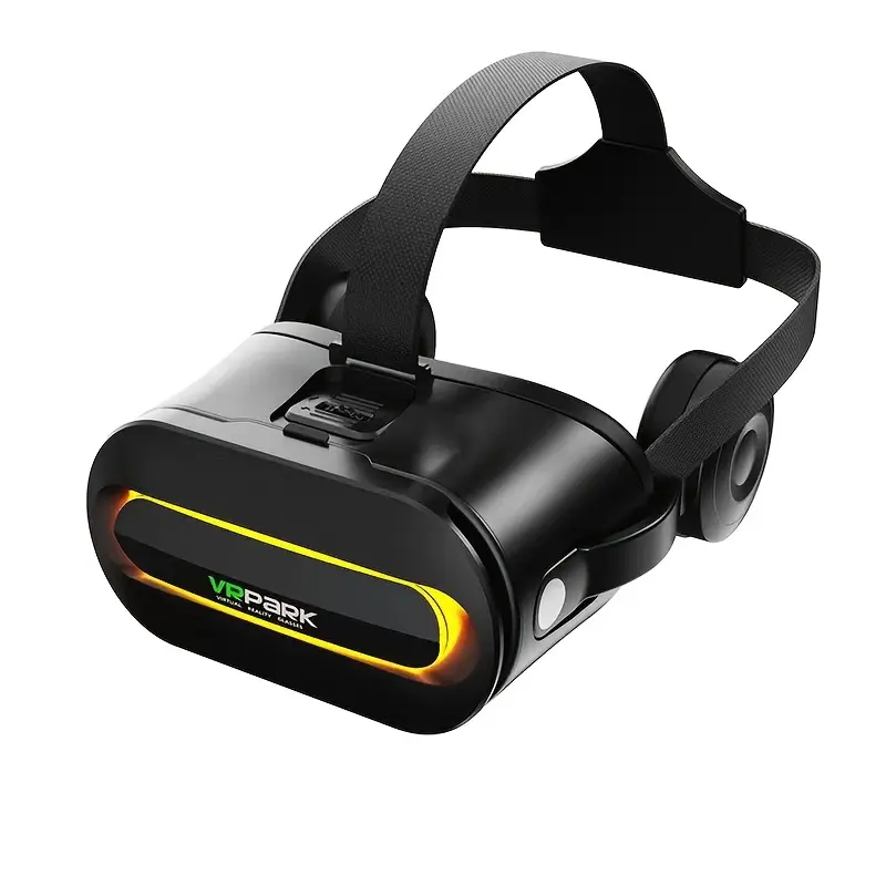 3D VR Headset - Immersive Virtual Reality Glasses, Wearable Device Compatible with iPhone, Android Phones and Smartphones, Smartphone, Head Strap Vr Devices, Immersive Vr Devices