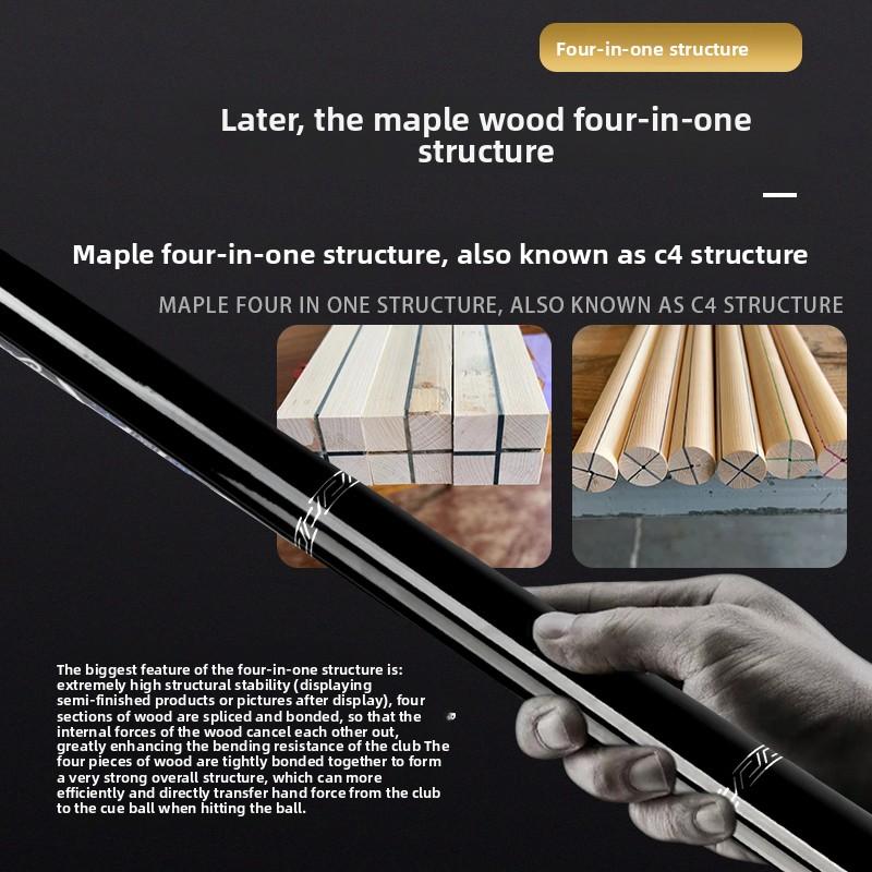 The world's first carbon fiber 1/2 billiard cue comes with a cue box and accessories. It features a 58 inch, 11.8mm cue tip and is suitable for both home and club use. Comes with cue case + leather tip + gloves + towel + chalk The world's first carbon fiber 1/2 billiard cue comes with a cue box and accessories. It features a 58 inch, 11.8mm cue tip and is suitable for both home and club use. Comes with cue case + leather tip + gloves + towel + chalk