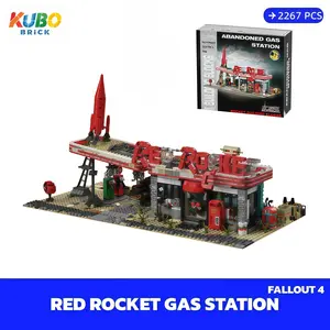 [KUBO-bricks](SHIPFREE) Red Rocket Coolant Station FALLOUT 4 With Gift Box 51*28*26cm With FIgs & Cars