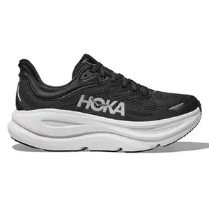 Women's HOKA Bondi 9 Black/White (1162012-BWHT)