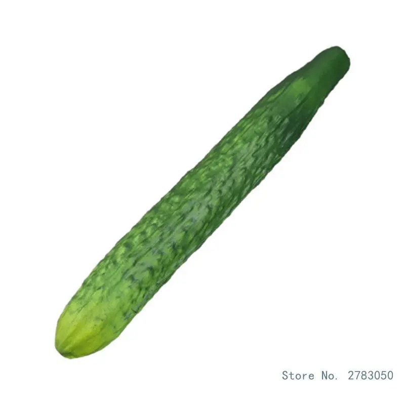 DIY Specialty Supplies Realistic Soft Safe Artificial Fruit Replicas - Aubergine & Cucumber Decorative Props for Display, Room Decor