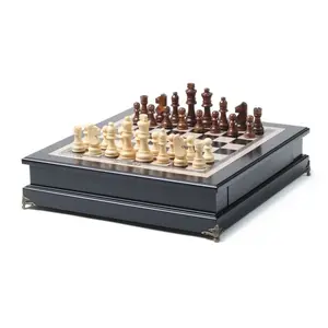 High-end solid wood adult chess drawer chessboard advanced game special household can be collected