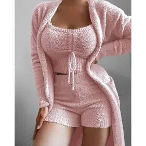 Plush Velvet Pajamas Set