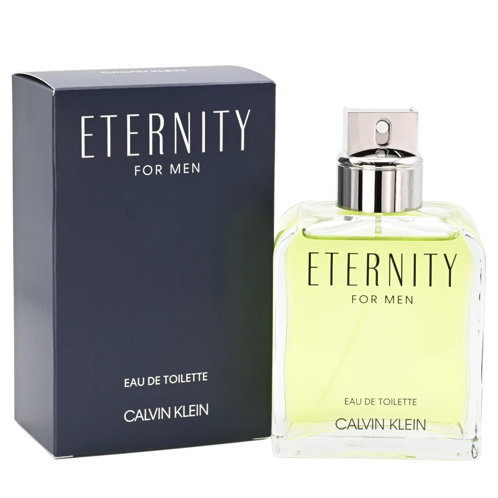 Calvin Klein ETERNITY for Men Eau de Toilette, Classic Aromatic Cologne with Notes of Geranium, Amber & Sandalwood, 6.7 oz