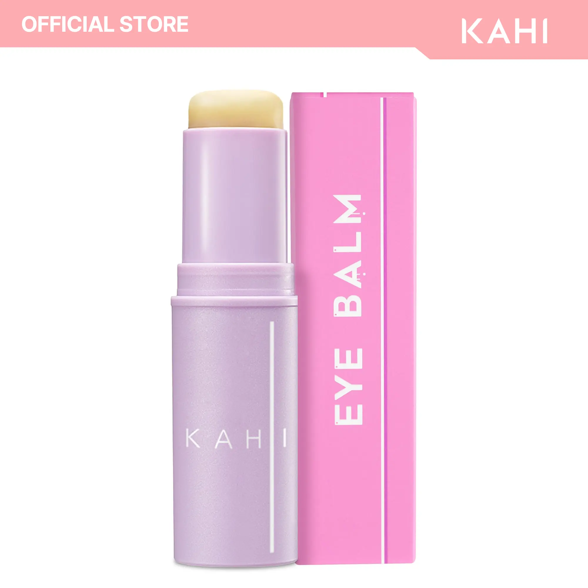 KAHI Eye Balm Brightener Stick - Hydrating & Moisturizing Balm for Eye Bags, Dark Circles and Fine Lines - Korean Skin Care (0.32 fl oz)