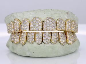 SSS Jumbos Moissanite diamond set deep cut grillz mold set Oral