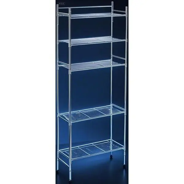 3-Tier Chrome Bathroom Shelf - Space Saving Storage Organizer - Metal Wall Mounted Shelving Unit - Sturdy & Durable Design - Perfect for Towels & Toiletries - Easy Installation