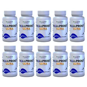 Hallprost Ultra x 600 Cap - Advanced Prostate Formula - Saw Palmetto, Pygeum & Pumpkin Seed - Dietary Supplement for Men Hallusa Natural