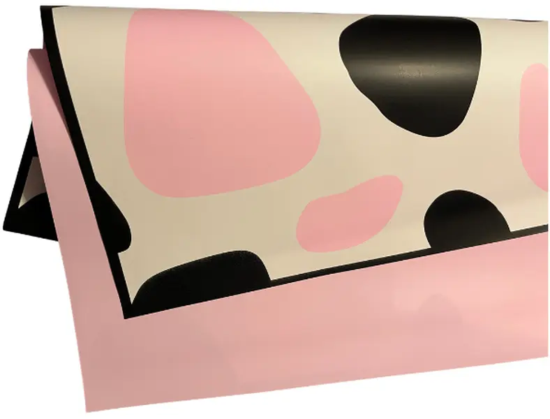 Pink Animal Print Bouquet Wrapping Paper