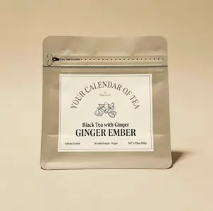 CHALENDAR Ginger Ember Black Tea With Ginger – Natural Ginger Flavor Black Tea, Loose Leaf, 1 Pack / 100g, Hot Brew Tea Cold Brew Tea 1/2/3Pack