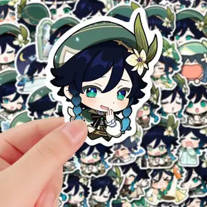 Genshin Impact Merch Fans Collection Role Stickers 58 Pieces Venti
