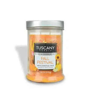 Fall Festival Long-Lasting Scented Jar Candle (18 oz)