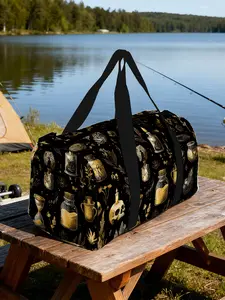 Ramadan-1pc Mystic Apothecary Sketches Travel bag - Heavy-Duty Unisex Handbag, Zipper Duffel Bag, Luggage Storage Accessory, Suitable for Gym, Yoga, Daily Use, Weekend Trip, Business Outing