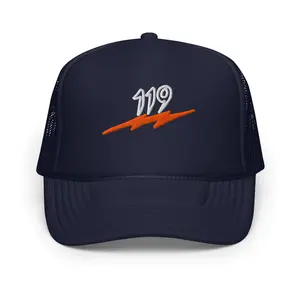 Section 119 | Headwear | A-Frame Trucker Cap Navy
