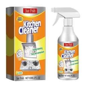 Multi-Purpose Kitchen Foam cleaner with Spray Nozzle Quick Effect Stubborn Grease Removal for Countertops Ovens & Appliances Lemon Scent Smarter Cleaning Spray