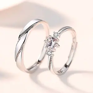 Couple Zircon Matching Rings for Men & Women – Personalized Daily Wear Statement Jewelry, Anniversary Gift