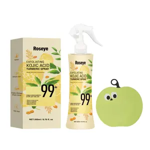 [Roseye Official] Peel Shot Keratin Care Kojic Acid Turmeric Spray 200ml Pore Clearing Exfoliating Formula Skin Repair Scrub+ Free Brush”