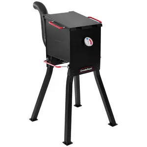 Creole Feast DF02B Outdoor Propane Deep Fryer, 17 Qt. Oil Capacity with 2 Frying Baskets, Lid & Thermometer, 54,000 BTU Cooker Household Appliances
