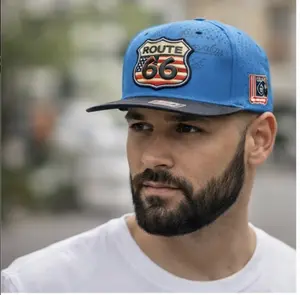 Men's Route 66 USA Trucker Cap  Mesh Back Snapback Hat One Size FIts ALL