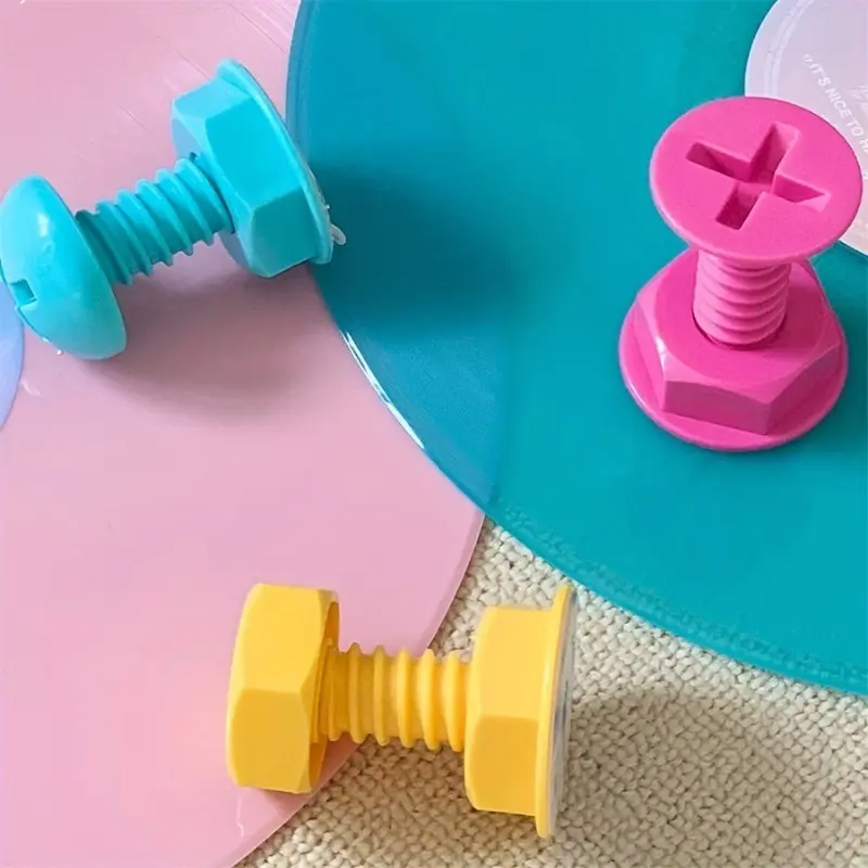 3pcs Cute Creative Screw Nail Hook Wall Door Back Hat Rack Adhesive Frame Hooks No Drilling Hooks, Durable & Easy Install