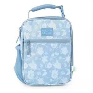 Fulton Bag Co. Upright Lunch Bag - Powder Blue Floral