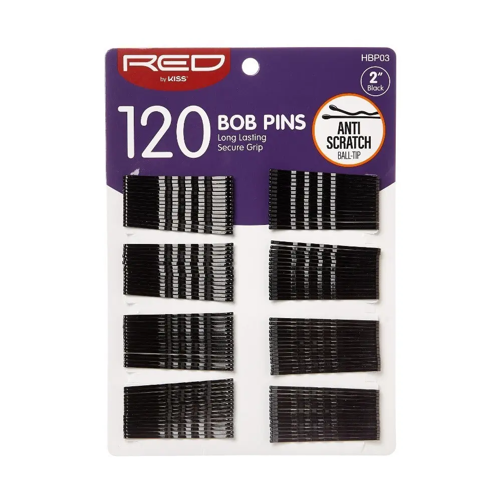 RED by KISS Bob Pins 2" (120pcs)