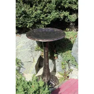 212 MAIN Tree Shape Birdbath - Weatherproof, Rust-Resistant Outdoor Bath, Innova Hearth & Home Classic Bird Grooming Supply for Outdoor Use