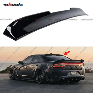 For 2011-2023 Dodge Charger duckbill rear window roof spoiler lip gloss black matte black carbon fiber