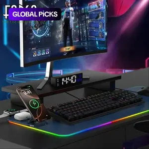 Forsa RGB Gaming Mouse Pad with 15W Wireless Charging - Large Extended Desk Mat (800x300mm) - Non-Slip & Waterproof - Compatible with iPhone/Samsung #GLOBAL PICKS