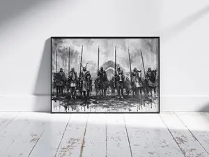Trial of the Seven – A Knight of the Seven Kingdoms, dark fantasy illustration, mystical poster, series poster, Game of Thrones1 - (Unframe)
