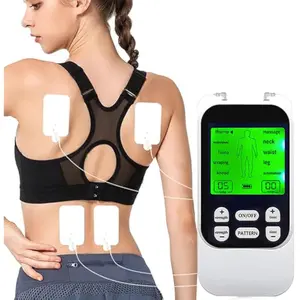 Muscle Stimulator with 30 Modes Levels, Rechargeable Muscle Massager Machine for Neck Back Shoulder Pain Relief, Portable Electric Therapy Device for Home Office