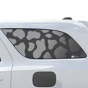 Precut Cow Print Rear Side Quarter Window Fuel Door Decal Stickers Fits Dodge Durango 2014-2026