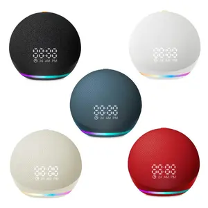 Black Alexa Charcoal Original Mini Speaker - Portable Audio Device with Greater Sound Effects, Ideal for Beds and Restaurants