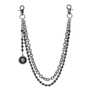 Double Layer Pant Chain – Lion Style – Silver Plating