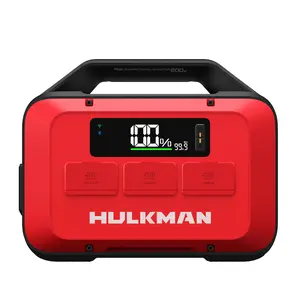 Hulkman Mega portable power station for precision gears and data, 4 colors 576Wh power backup with 10 ports, AC 600W and PD 100W, rechargable to 80% in 1 hour