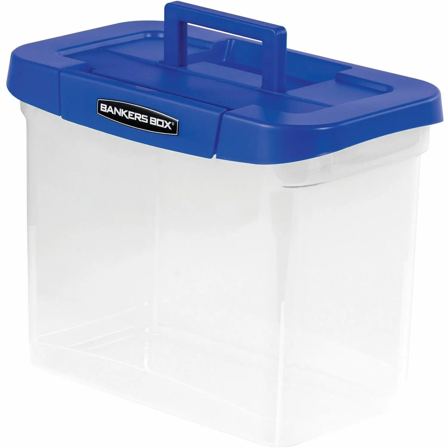 Fellowes, . Bankers Box Heavy-Duty Portable File Box, Blue, FEL0086301