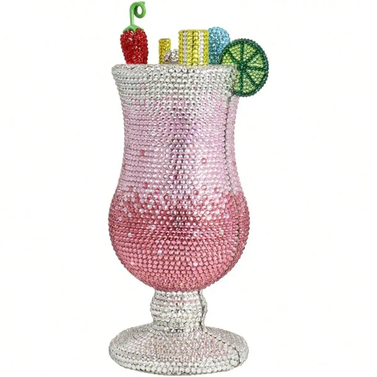 Women's Luxury Rhinestone Goblet Evening Bag Cocktail Cup Crystal Clutch Full Diamonds Purse for Wedding Party Prom