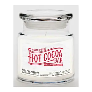 Courtside Market Hot Cocoa Bar Candle Glass Jar18-oz