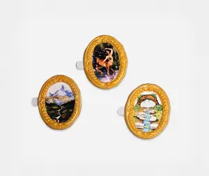 Mini Wax Frame Art – Set of 3 (Oval)