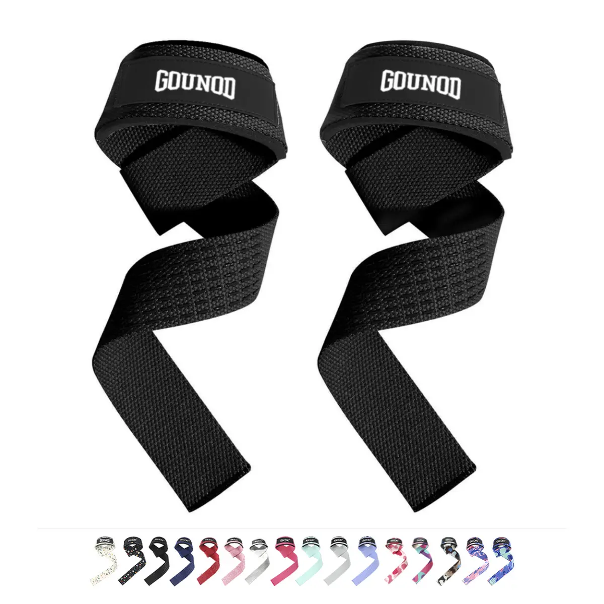 GOUNOD Deadlift Power Belt Fitness Weightlifting Pull-up Bracers Silicone Non-Slip Grip Belt Sports Training