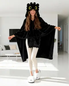 Wearable Blanket Hoodie for Adults,Animal Costume with Sherpa Hoodie,Warm Cozy Plush Flannel Animal Gifts for Women