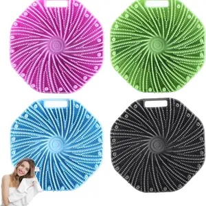 3 Pack Antibacterial Silicone Body Exfoliating Brush, Gentle Exfoliation for Sensitive Skin, Eco-Friendly and Recyclable Material