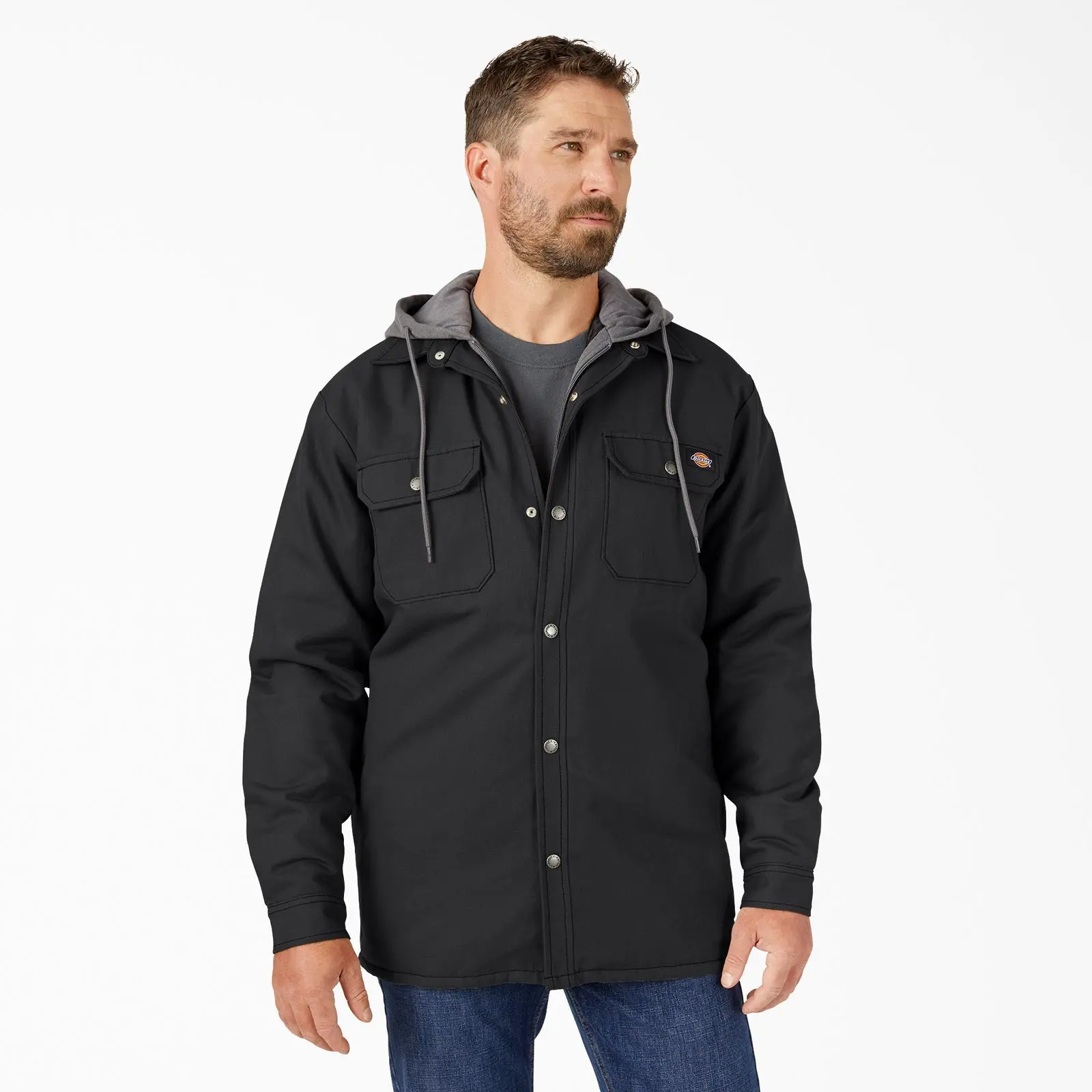Dickies Water Repellent Duck Hooded Shirt Jacket Dickies Water Repellent Duck Hooded Shirt Jacket