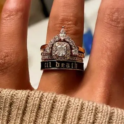 Cartier Wedding Ring Stack TikTok Shop1