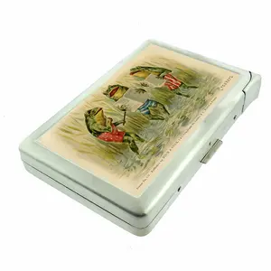 Classic Frog Choir Metal Case with Built in Lighter