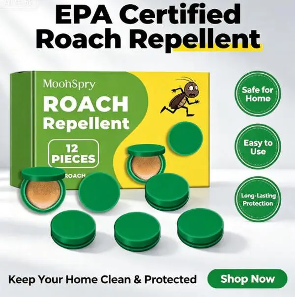 Safe Home Solution – Highly Effective Cockroach Repellent for Daily Use, Keeping Your Home Clean and Safe.