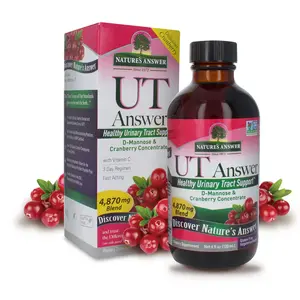 Nature's Answer UT Answer Cranberry Flavor 4 Fl Oz Promotes Urinary Tract Support Healthy Bladder Function Natural Detoxifier Supplement Edible Healthcare Dietary Liquid - Fitness